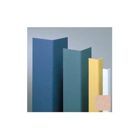 Pawling Vinyl Surface Mounted Corner Guard, 90Deg Corner, 1-1/2" Wings, 4' Height, Doeskin, Undrilled CGU-12-4-268